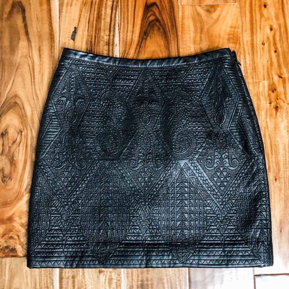 Black Leather Skirt